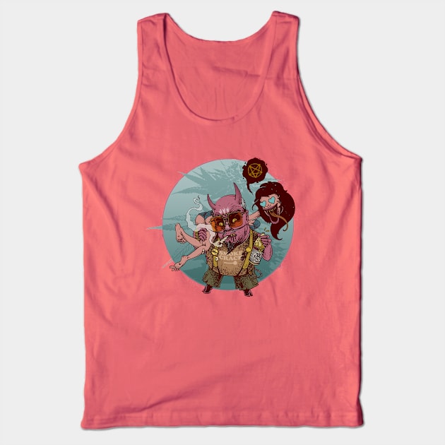 Satan Loves the Ladies Tank Top by 1000STYLES